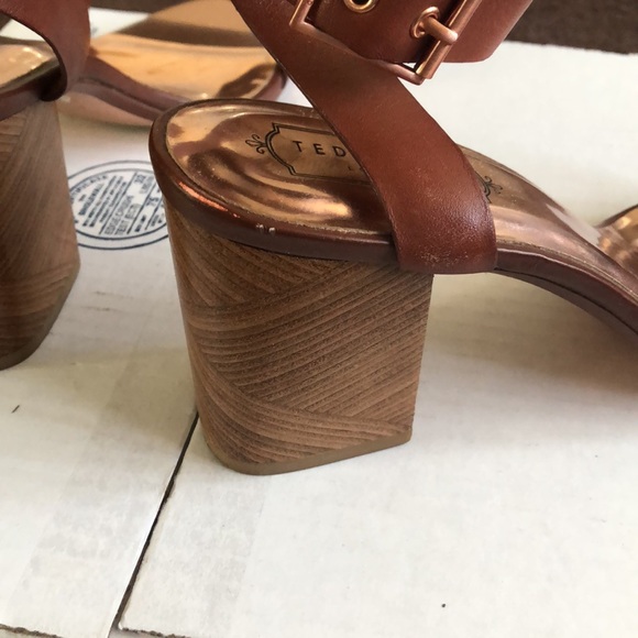 ⭕️ PRICE FIRM Ted Baker Size 40/10 Biah Studded Block Heels - Picture 7 of 13